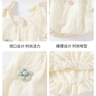 班喜迪女童連衣裙夏裝新款寶寶周歲禮服小童吊帶花苞裙夏季兒童公主裙子 綠色 100 曬單實(shí)拍圖