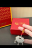 中國黃金（CHINA GOLD）足銀寶寶長(cháng)命鎖男女?huà)雰浩桨叉i滿(mǎn)月百天周生日禮物馬年本命年禮物 （平安喜樂(lè )）足銀平安鎖項繩【品牌禮盒】 曬單實(shí)拍圖
