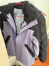駱駝（CAMEL）硬殼抓絨沖鋒衣三合一加厚登山服31150凝夜紫幻影黑男女款XS 曬單實(shí)拍圖