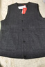皮爾卡丹（pierre cardin）高檔品牌羊毛馬甲男冬季無(wú)袖坎肩商務(wù)背心中年爸爸裝雙面毛呢外套 深灰 L 175 【建議125-145斤】 曬單實(shí)拍圖