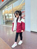 女童加絨沖鋒衣外套冬季2025新款衣服洋氣兒童女孩加厚冬裝三合一 套裝- 【紅色加絨外套+內膽】 130 曬單實(shí)拍圖
