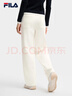 FILA 斐樂(lè )官方女士針織長(cháng)褲秋季新款時(shí)尚百搭簡(jiǎn)約舒適YODAR褲 云菇白-WT M 165/66A/M 曬單實(shí)拍圖