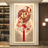 耀世佳畫(huà)福字玄關(guān)裝飾畫(huà)2025新款中式入戶(hù)正對門(mén)寓意好百福圖掛畫(huà)led燈畫(huà) Z7486-福祿雙至 50*100(建議0.7米-0.8米的墻面) 質(zhì)感油畫(huà)布加厚鋁合金金框 曬單實(shí)拍圖