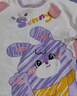 多嘻?？▋和痶恤長(cháng)袖春秋季寶寶衣服休閑內搭打底衫 紫色涂鴉兔 100  曬單實(shí)拍圖