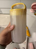 卡汐沐牛奶杯外帶上班早餐杯家用隨手杯可微波爐密封豆漿耐高溫熱飲水杯 檸檬黃550ml【食品級pp】 無(wú)規格 曬單實(shí)拍圖