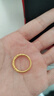 夢(mèng)金園 黃金戒指金箍棒足金指環(huán)悟空經(jīng)典素圈閉口戒生日禮物 曬單實(shí)拍圖