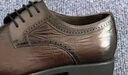 VOLO犀牛正裝皮鞋男士商務(wù)德比鞋胎牛皮通勤鞋子男 棕色 39  曬單實(shí)拍圖