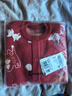 童泰（TONGTAI）寶寶毛衣開(kāi)衫冬季純棉兒童衣服外出針織外套喜慶新年紅色100cm 曬單實(shí)拍圖