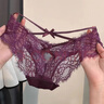 FitonTon2條裝性感內褲女法式蕾絲蝴蝶結內褲女低腰鏤空純欲少女三角褲頭 曬單實(shí)拍圖