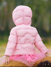 笛莎童裝女童羽絨服2025秋冬兒童連帽輕薄羽絨外套女寶寶 千禧粉 140 曬單實(shí)拍圖