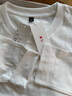凡客誠品（VANCL）純棉長(cháng)袖T恤男春秋季圓領(lǐng)內搭衣服休閑寬松透氣打底衫 白色 L 曬單實(shí)拍圖