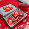 ZOLODON 佐羅盾結婚陪嫁紅色行李箱2025新款新娘嫁妝箱拉桿箱子母箱可登機旅行箱 喜慶紅子母箱 22英寸 曬單實(shí)拍圖