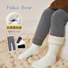 尼多熊女童保暖打底褲秋冬寶寶兒童連褲襪加絨加厚女童搖粒絨秋冬 曬單實(shí)拍圖