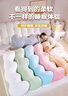 云朵波浪抱枕女生側睡覺(jué)夾腿床頭可愛(ài)長(cháng)條枕頭床上靠枕可拆洗 灰色【仿兔毛面料】 含枕芯 1.2米【獨立內膽可拆洗】 曬單實(shí)拍圖