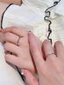 老鳳祥足銀莫比烏斯戒指男女款情侶對戒指環(huán)情人節生日禮物送女友愛(ài)人 足銀莫比烏斯戒指-對戒 曬單實(shí)拍圖