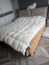 波蘭進(jìn)口羽絨被98白鵝絨冬被空調被四季被子被二合一子母雙人被芯 象牙白【120支防螨防鉆絨面料】 200cm*230cm 四季被【5斤】 【冬季適用】 曬單實(shí)拍圖