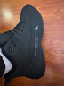 紅蜻蜓運動(dòng)鞋男冬季加絨保暖跑步鞋厚底減震輕便包底鞋EXD450571黑色40 曬單實(shí)拍圖