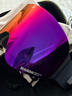 南恩滑雪鏡護目鏡女雪地滑雪眼鏡透氣高清防霧翻蓋男 黑框醬紫 曬單實(shí)拍圖