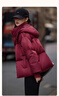 德瑪納【蓬松小面包】冬季高保暖防風(fēng)連帽棉服小個(gè)子短款棉衣女式外套 曬單實(shí)拍圖