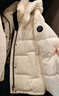 波司登（BOSIDENG）25年新款泡芙90鵝絨羽絨服女商場(chǎng)熱賣(mài)同款外套B250243116 【趨勢推薦】幻境白8625 M 165/88A充絨量191g 體重約120-140斤 曬單實(shí)拍圖