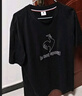 樂(lè )卡克（Le coq sportif）法國公雞夏季男士圓領(lǐng)短袖T恤 L242UECA0304 炫黑色-2 L 曬單實(shí)拍圖