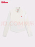 威爾勝（Wilson）官方春季女士柔軟親膚網(wǎng)球健身運動(dòng)長(cháng)袖T恤 豆腐灰-WW00556531GYC M /170/88A 曬單實(shí)拍圖