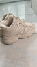 他她（TATA）女鞋2025厚底高幫老爹鞋加絨復古運動(dòng)休閑鞋子SWC01DD5 杏色（絨里） 37 曬單實(shí)拍圖