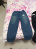 真維斯男童牛仔褲秋冬款小男孩冬季加絨保暖褲中大童寬松休閑加厚長(cháng)褲冬 【加絨款】牛仔藍/涂鴉色塊口袋K 160 曬單實(shí)拍圖