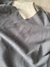 貓人300g發(fā)熱羊毛桑蠶絲保暖內衣無(wú)痕V領(lǐng)短袖t恤男2025秋冬加絨打底衫 淺灰 3XL 185 建議165-180斤 曬單實(shí)拍圖