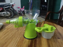 花沐禧手動(dòng)榨汁機多功能家用小型檸檬果榨汁機塑料手動(dòng)壓汁機橙汁榨汁器 手壓榨汁機【綠色】 曬單實(shí)拍圖