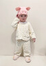 迪士尼（Disney）兒童睡衣冬款加絨秋冬加厚保暖新款寶寶家居服女童秋冬季開(kāi)衫套裝 小碎花家居服 90 (升級款)90#建議身高80-90cm 曬單實(shí)拍圖