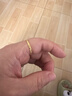 周六福碎碎冰冰足金999黃金戒指女生日禮物計價(jià)A0113247 16號 約1.9g 曬單實(shí)拍圖