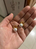 老鳳祥明星同款耳環(huán)925銀珍珠耳釘高級感法式耳飾新年情人節禮物送女友 珍珠耳環(huán)【黃金色】*品牌禮盒 曬單實(shí)拍圖