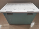 適聆加厚收納箱大容量超大家用衣服玩具整理箱車(chē)用后備箱塑料周轉箱子 天空藍【多卡扣密封-超大容量】 新款巨能裝-六卡扣八滑輪【84*60*51CM】 曬單實(shí)拍圖