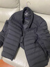 坦博爾輕薄羽絨服男短款立領(lǐng)秋冬大碼加肥男士外套TA5330223B 黑色170 曬單實(shí)拍圖