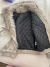 UNIFREE毛絨絨棉服女冬季新款保暖防風(fēng)小個(gè)子穿搭顯瘦沖鋒衣 灰色 M 曬單實(shí)拍圖