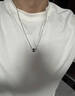 SINCE YOU閃電路路通項鏈男士純銀潮酷配飾高級感輕奢小眾設計感毛衣鏈女 閃電路路通項鏈（吊墜+銀鏈） 曬單實(shí)拍圖