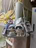 小野七天大容量托特包日系二次元少女痛包郵差透明吧唧娃包上課通勤單肩包 【銀色不帶絲巾小貓頭】 曬單實(shí)拍圖