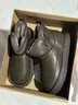 格爾卡森全羊毛厚底男士雪地靴2025冬季防水皮面皮毛一體短靴東北保暖棉鞋 防水皮面橄欖【內里全羊毛】 42  腳胖腳寬選大一碼 曬單實(shí)拍圖