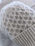 絲界雙層加厚100%純羊絨針織帽子百搭男女同款大頭圍包頭護耳堆堆冷帽 曬單實(shí)拍圖