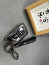 巫記適用凱迪拉克鑰匙套XT5 XT6車(chē)CT6殼XT4高級感XTS扣CT5包SRX男ATSL 刀形5鍵款-黑武士-皮帶扣 曬單實(shí)拍圖