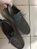 紅蜻蜓勃肯休閑男鞋牛皮厚底系帶戶(hù)外工裝鞋WTA35309灰色43 曬單實(shí)拍圖