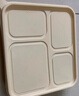 拜杰玉米淀粉一次性飯盒可降解微波餐盒帶蓋打包快餐便當盒5格*200套 曬單實(shí)拍圖