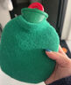 聚莜家生日簡(jiǎn)約復古注水式熱水袋熱敷肚子暖水袋便攜式灌水袋暖手寶毛絨 圣誕綠350ml【復古】 曬單實(shí)拍圖