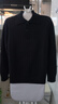 利郎羊毛衫男翻領(lǐng)冬季保暖螺紋下擺男士毛衣2025新款打底衫男針織衫 黑（G5DMS0142Y） L 170/88A 曬單實(shí)拍圖
