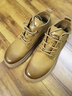 皓頓（HAUT TON）【吳彥祖同款】馬丁靴男2026最新款冬季加絨中幫牛皮工裝大黃靴子 卡其色 40 適合運動(dòng)鞋41碼 曬單實(shí)拍圖