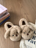 途尊2025年冬季情侶居家必備保暖軟底棉鞋毛絨垂耳狗外穿可愛(ài)EVA棉拖 蛋黃色【小狗棉拖鞋】保暖防滑 36.5 曬單實(shí)拍圖