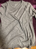 宜而爽內衣套裝春秋薄男士純棉羅紋V領(lǐng)棉毛衫褲中青年全棉打底秋衣秋褲 V領(lǐng)-淺麻灰 XL 曬單實(shí)拍圖