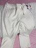 拉夏貝爾女士直筒加絨糯米褲秋冬2025新款高腰寬松闊腿褲子 月光白 M 曬單實(shí)拍圖