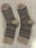 馬登工裝美式復古費爾島針織中筒襪民族風(fēng)阿美咔嘰保暖長(cháng)襪子男休閑襪 淺灰色 1雙 均碼 （40-50） 【買(mǎi)4免1/組合省心又劃算】 曬單實(shí)拍圖